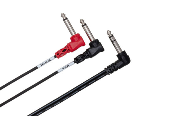Hosa Insert Cable 1/4 in TRS to Dual 1/4 in TS - SRC200RR