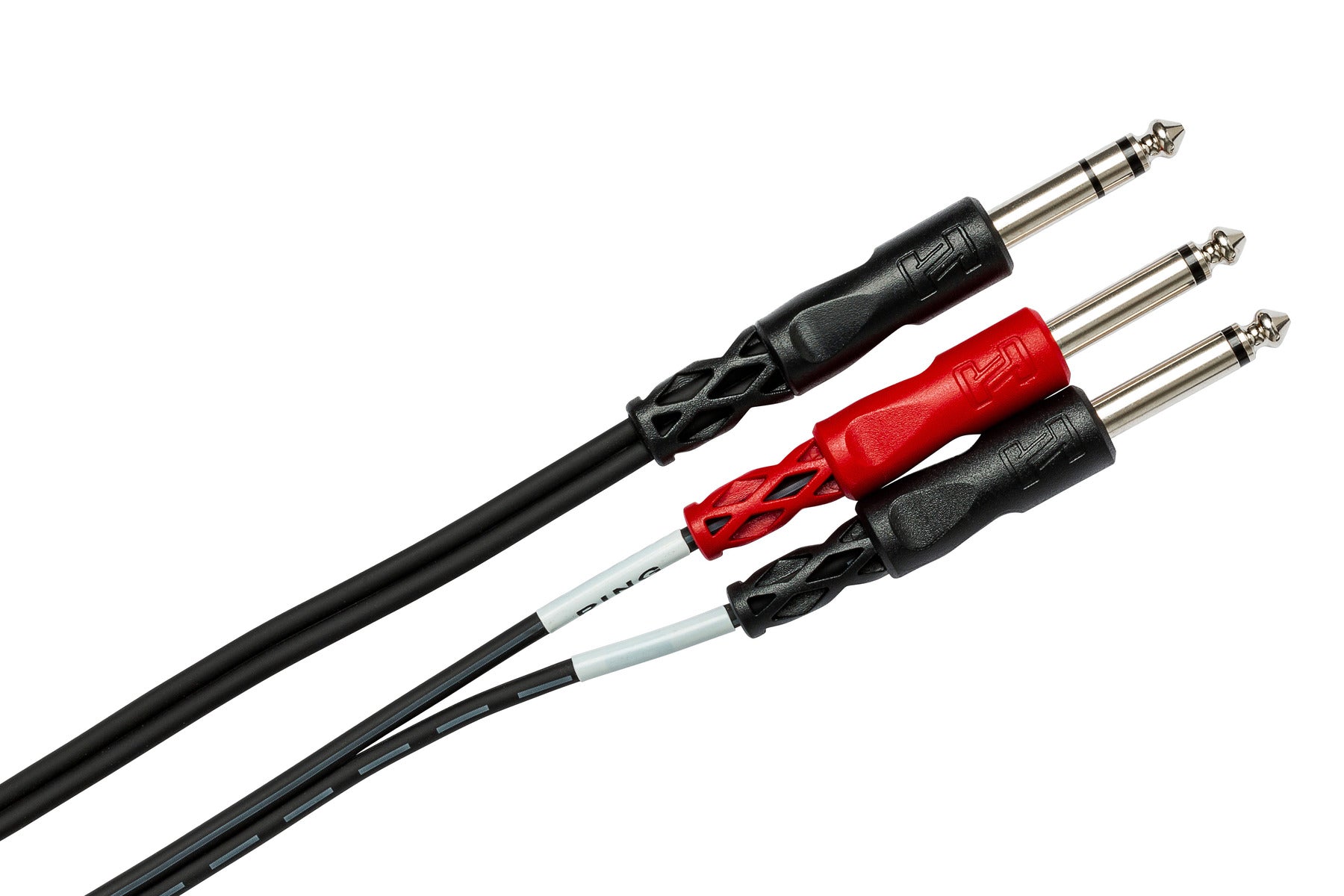 Hosa STP204 Insert Cable, 1/4 In TRS To Dual 1/4 In TS, 4 M