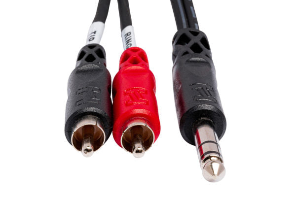 Hosa Insert Cable 1/4 in TRS to Dual RCA - TRS200