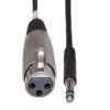 Hosa Balanced Interconnect XLR female to 1/4" TRS - STX100