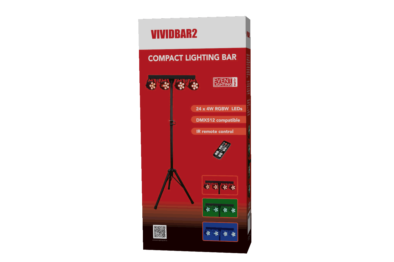 Event Lighting VIVIDBAR2 - 24 x 4W RGBW LED Lighting Bar