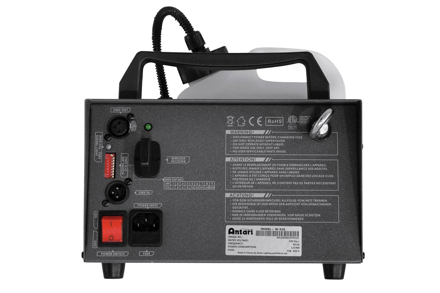 Antari W510 - 1000W Fog Machine with Wireless Control