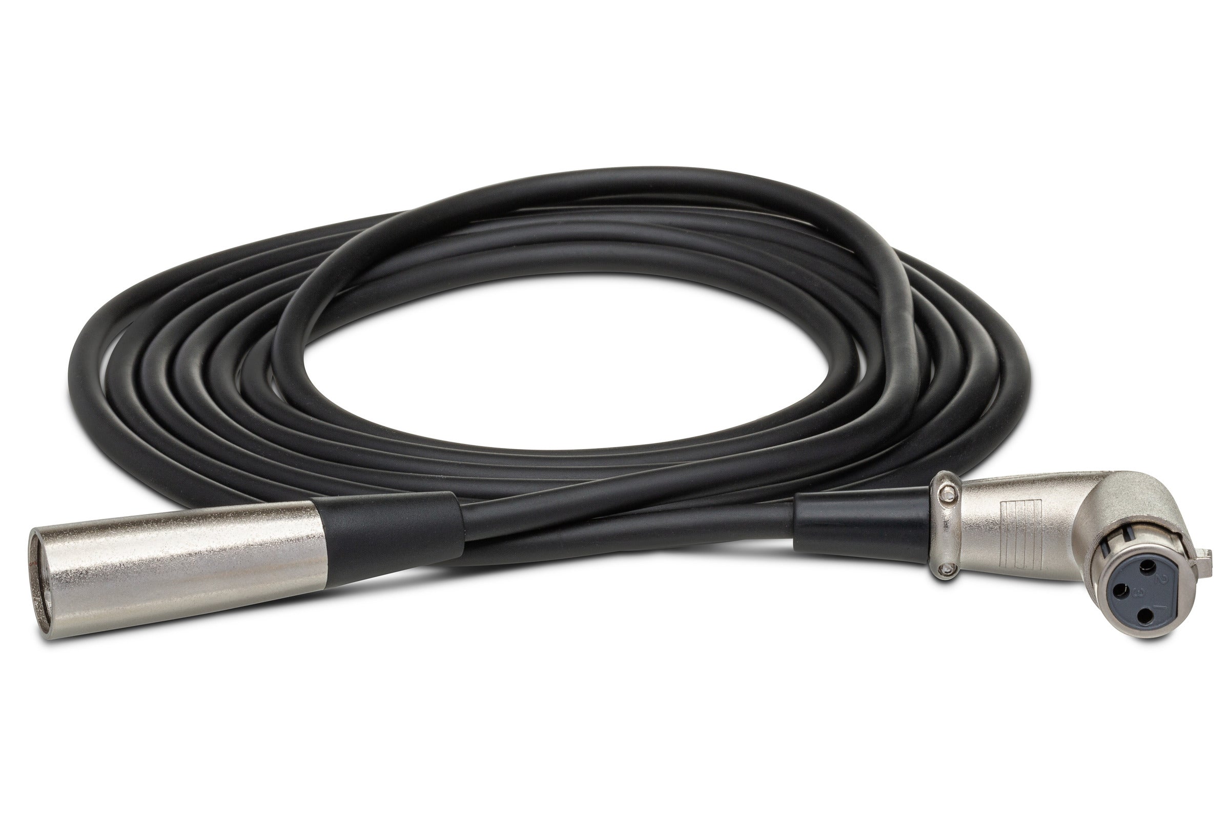 Hosa XFF105 Balanced Interconnect, Right-Angle XLR Female To XLR Male, 5 Ft / 1.5M