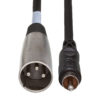 Hosa Unbalanced Interconnect XLR male to RCA - XRM100