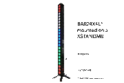 Event Lighting Lite XSTANDM8 - 'X' floor stand for BAR24X4L