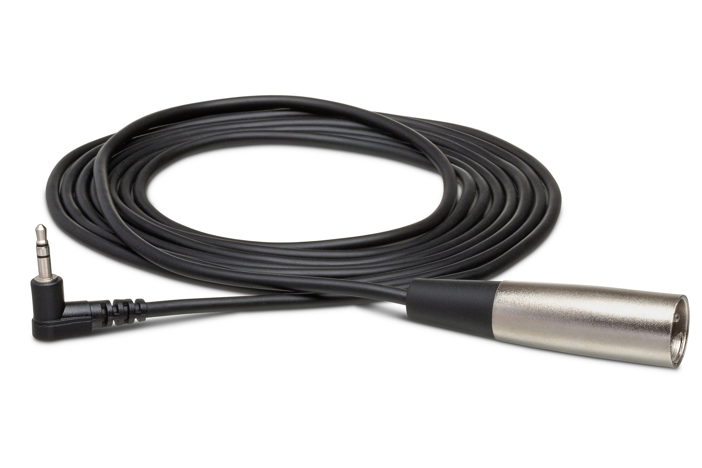 Hosa XVM101M Camcorder Microphone Cable, Right-Angle 3.5 Mm TRS To XLR Male, 1 Ft / 0.3M