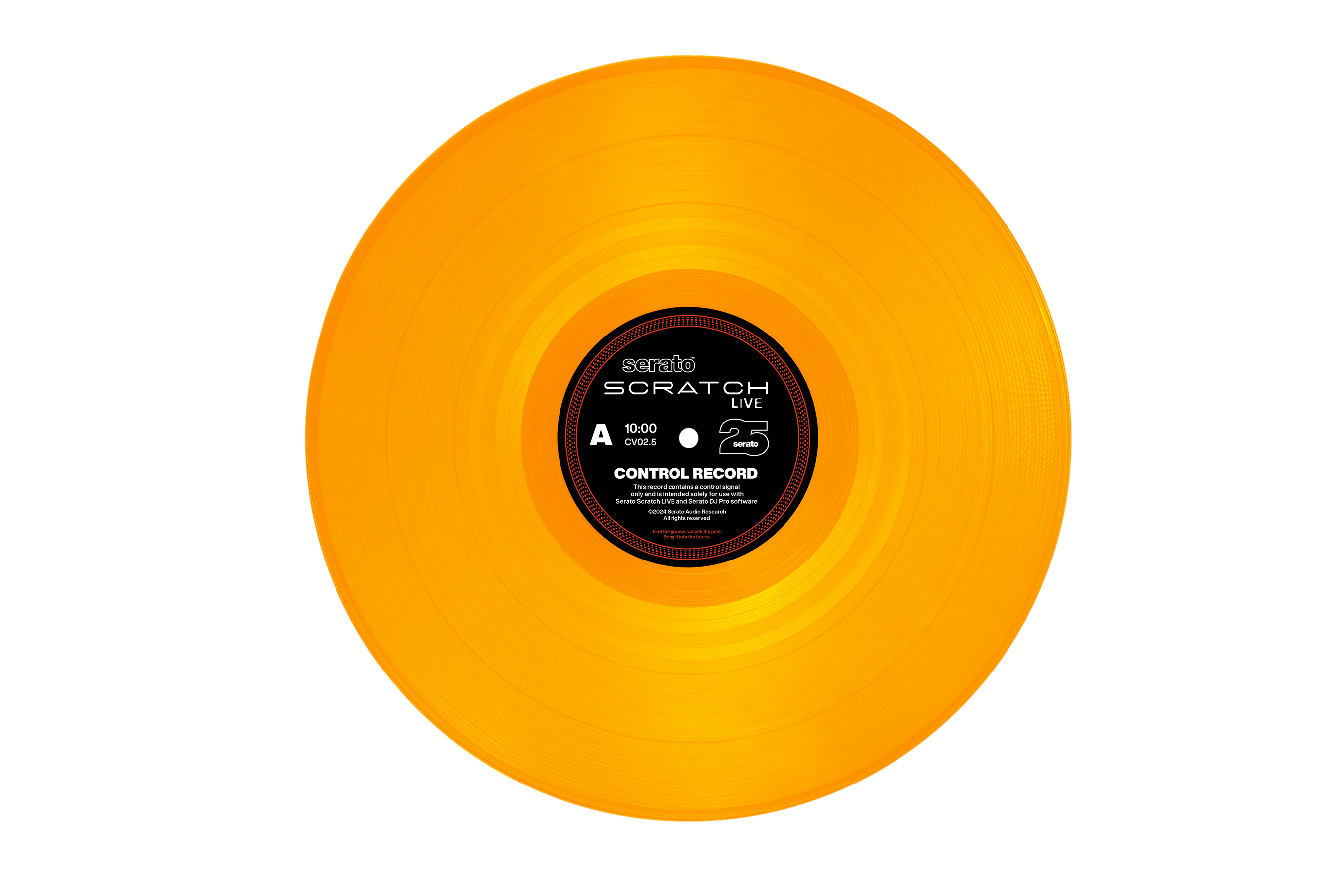 12" Yellow Serato Scratch Live Control Vinyl - 25th Anniversary Edition