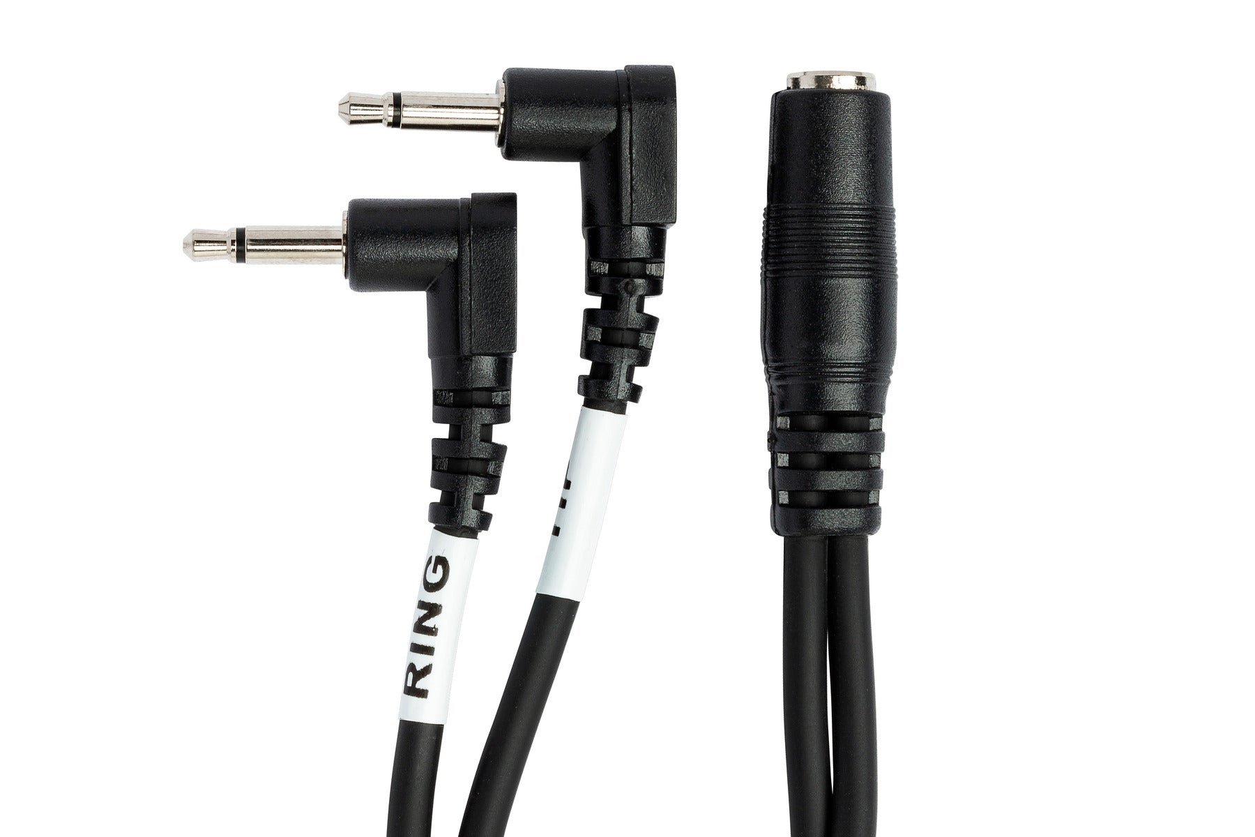 Hosa YMM492 Air Travel Headphone Adapter, Dual 3.5 Mm Ts To 3.5 Mm TRSF