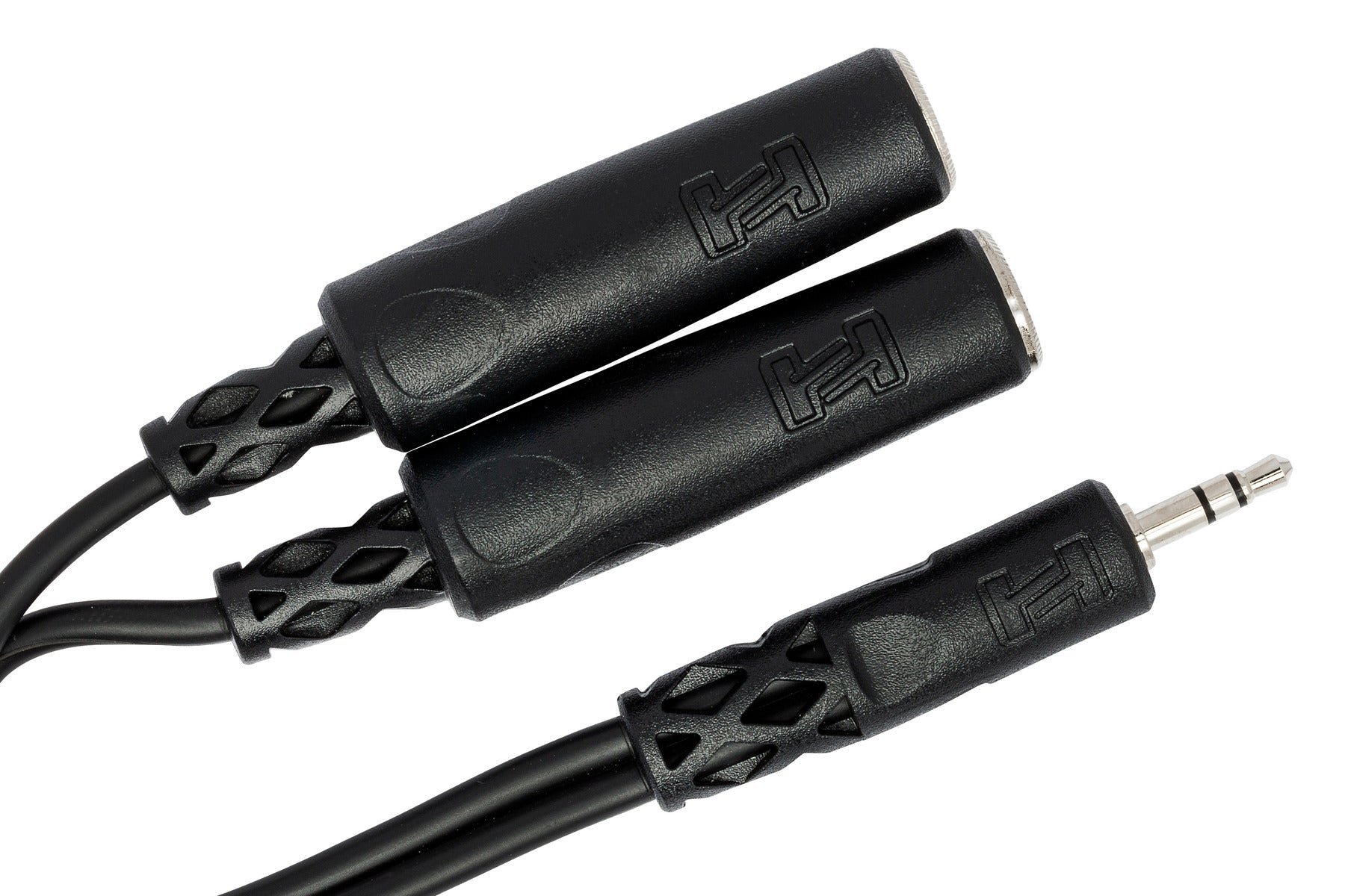 Hosa YMP233 Y Cable, 3.5 Mm TRS To Dual 1/4 In TRSF