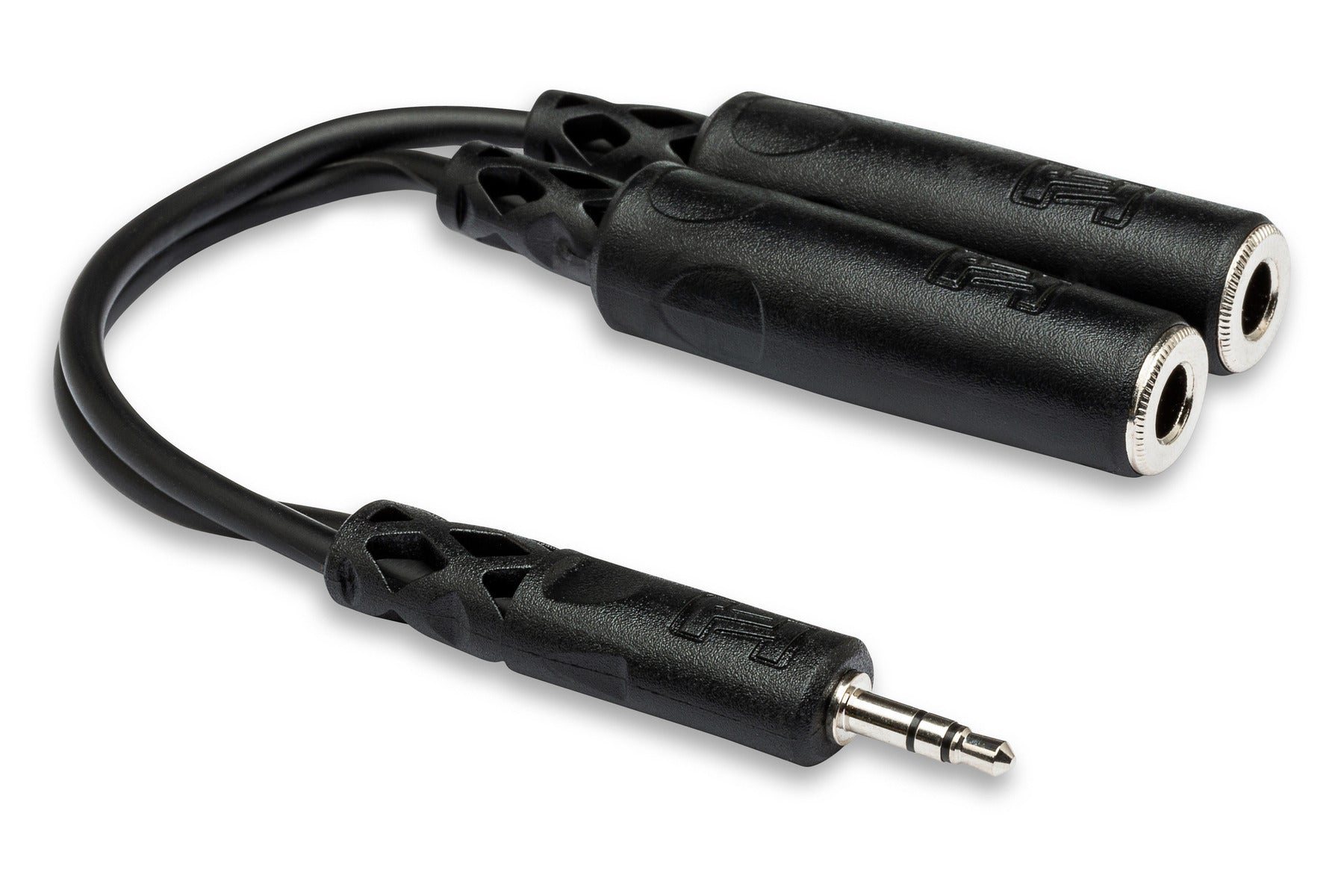 Hosa YMP233 Y Cable, 3.5 Mm TRS To Dual 1/4 In TRSF