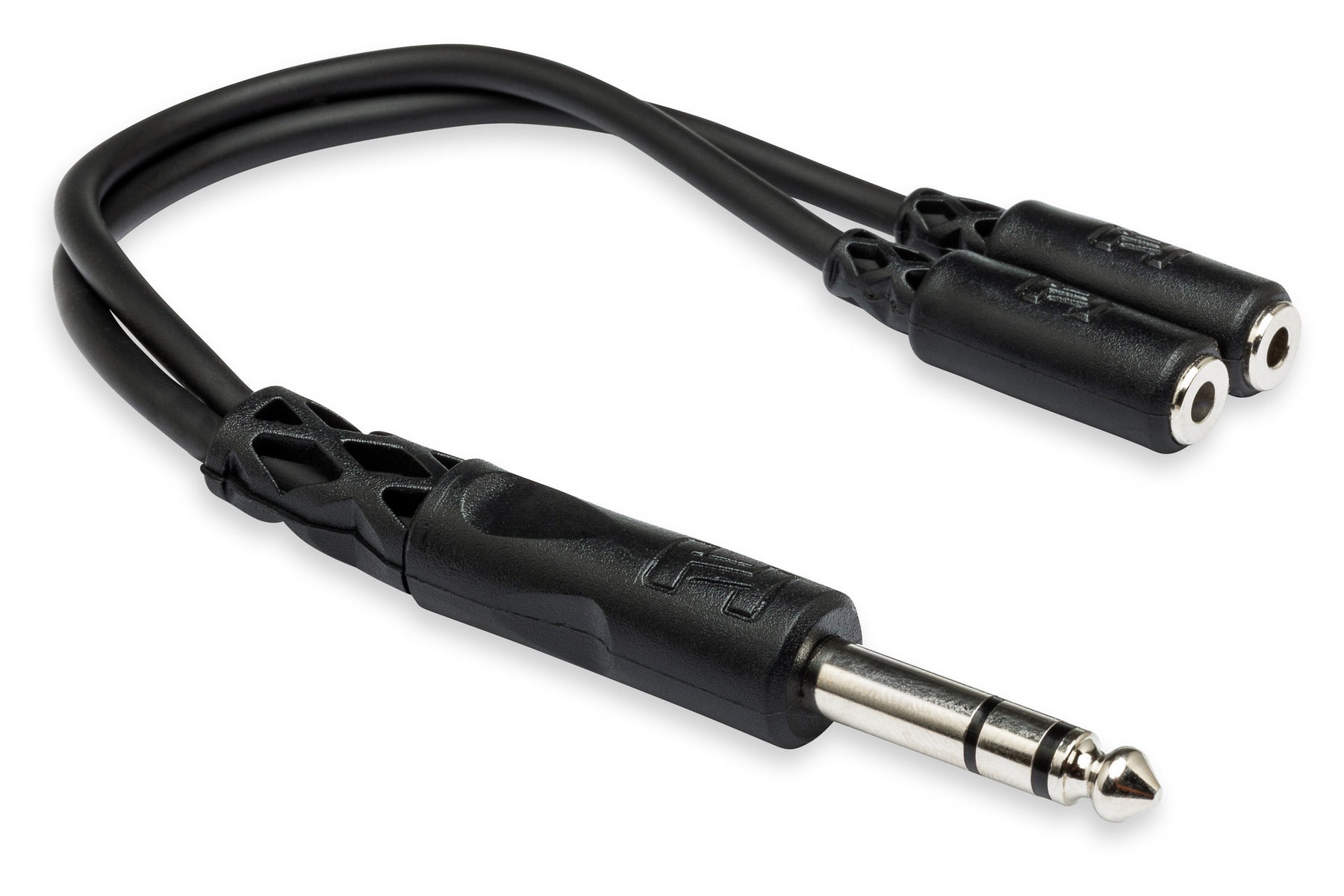 Hosa YMP234 Y Cable, 1/4 In TRS To Dual 3.5 mm TRSF