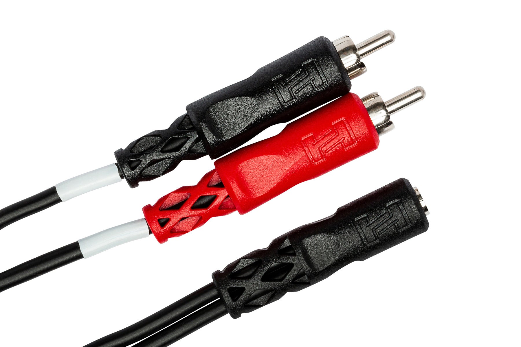 Hosa YMR197 Stereo Breakout, 3.5 Mm TRS Female To Dual RCA