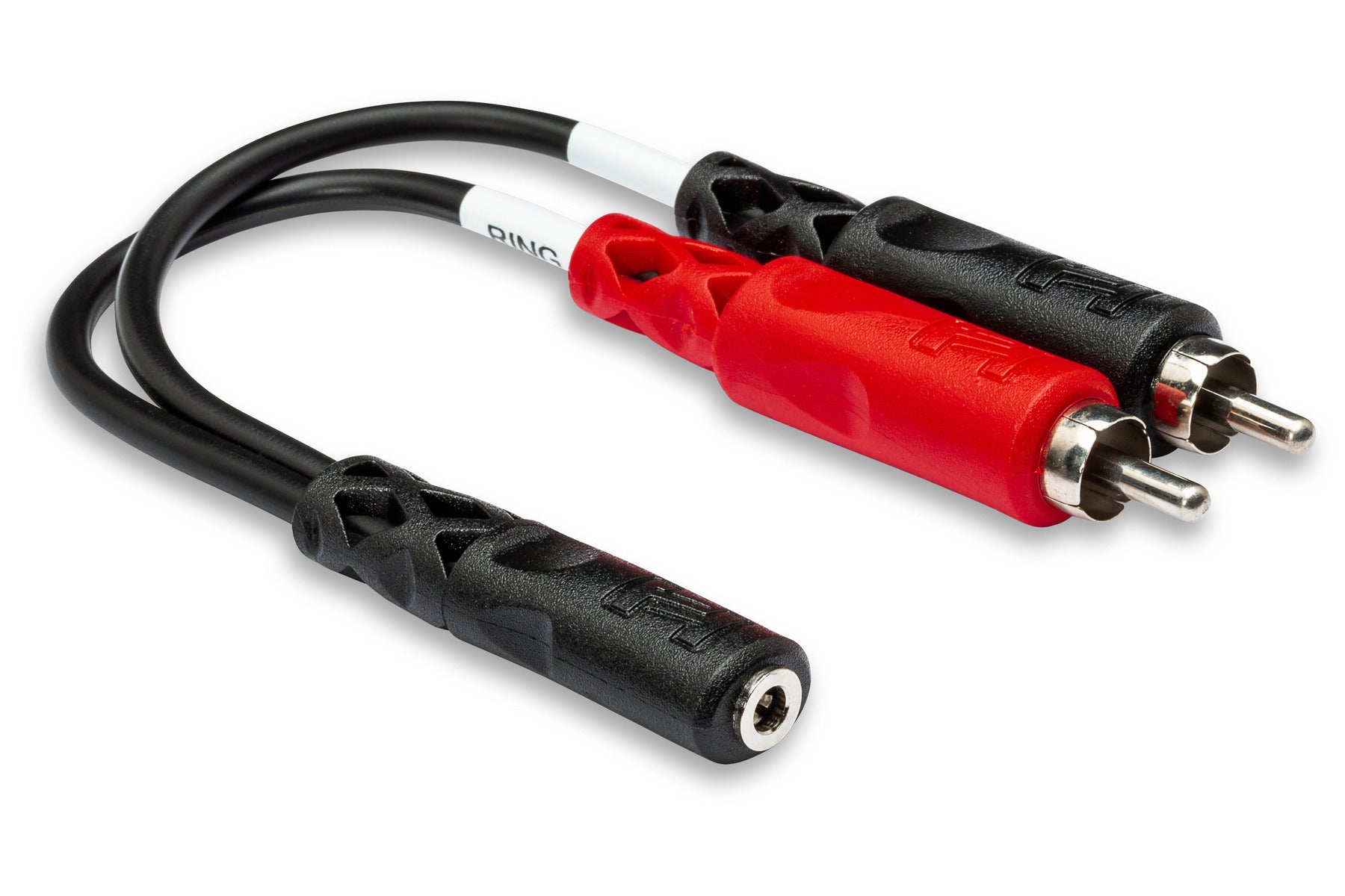 Hosa YMR197 Stereo Breakout, 3.5 Mm TRS Female To Dual RCA