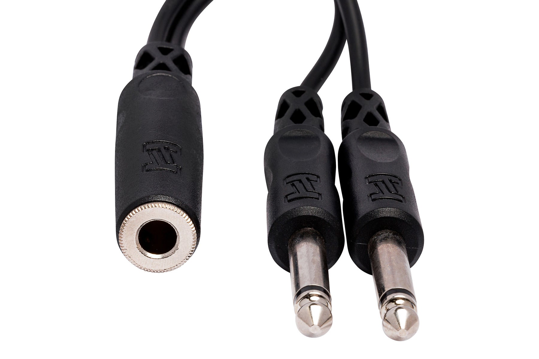 Hosa YPP106 Y Cable, 1/4 In TSF To Dual 1/4 In TS