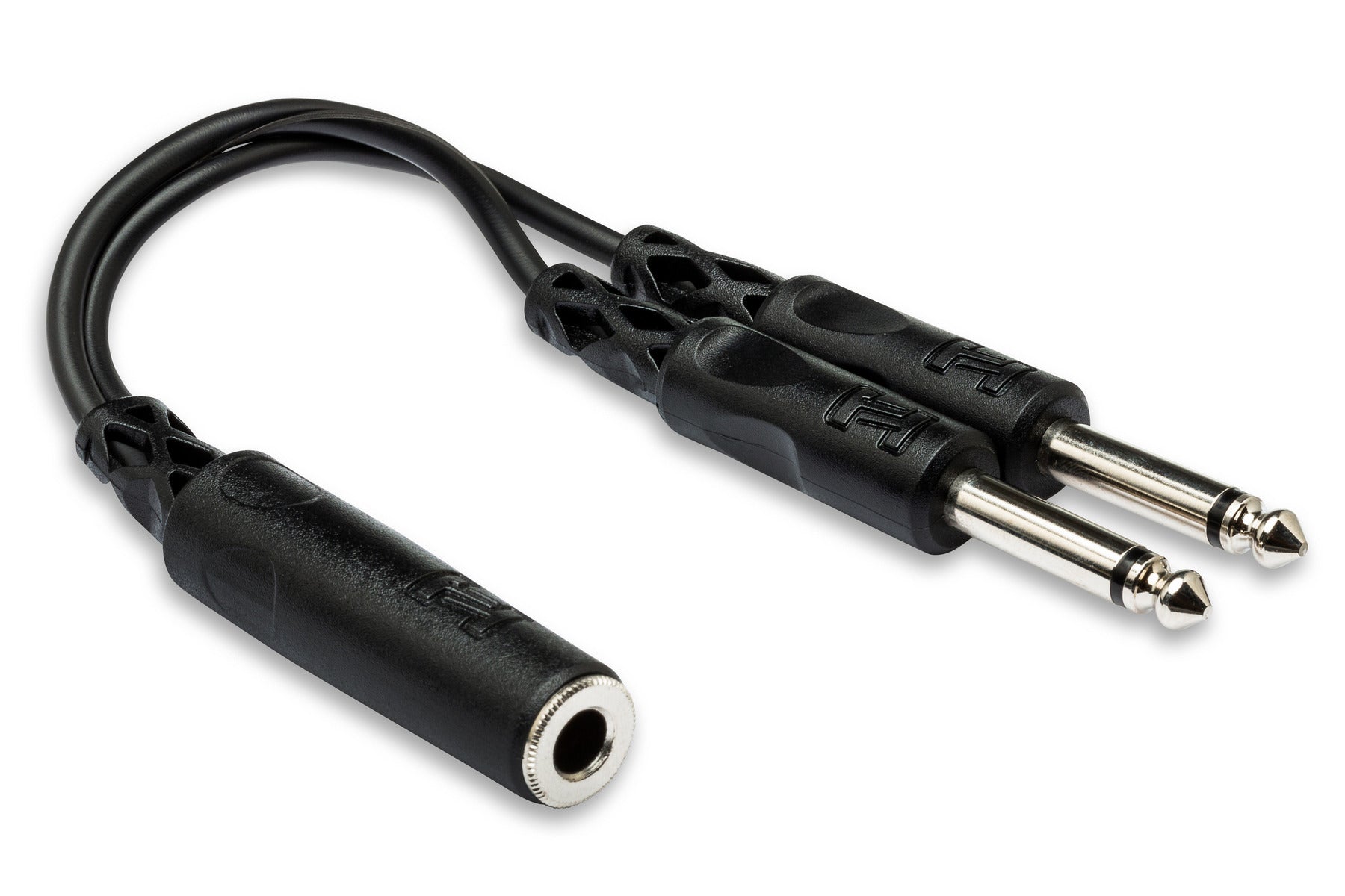 Hosa YPP106 Y Cable, 1/4 In TSF To Dual 1/4 In TS