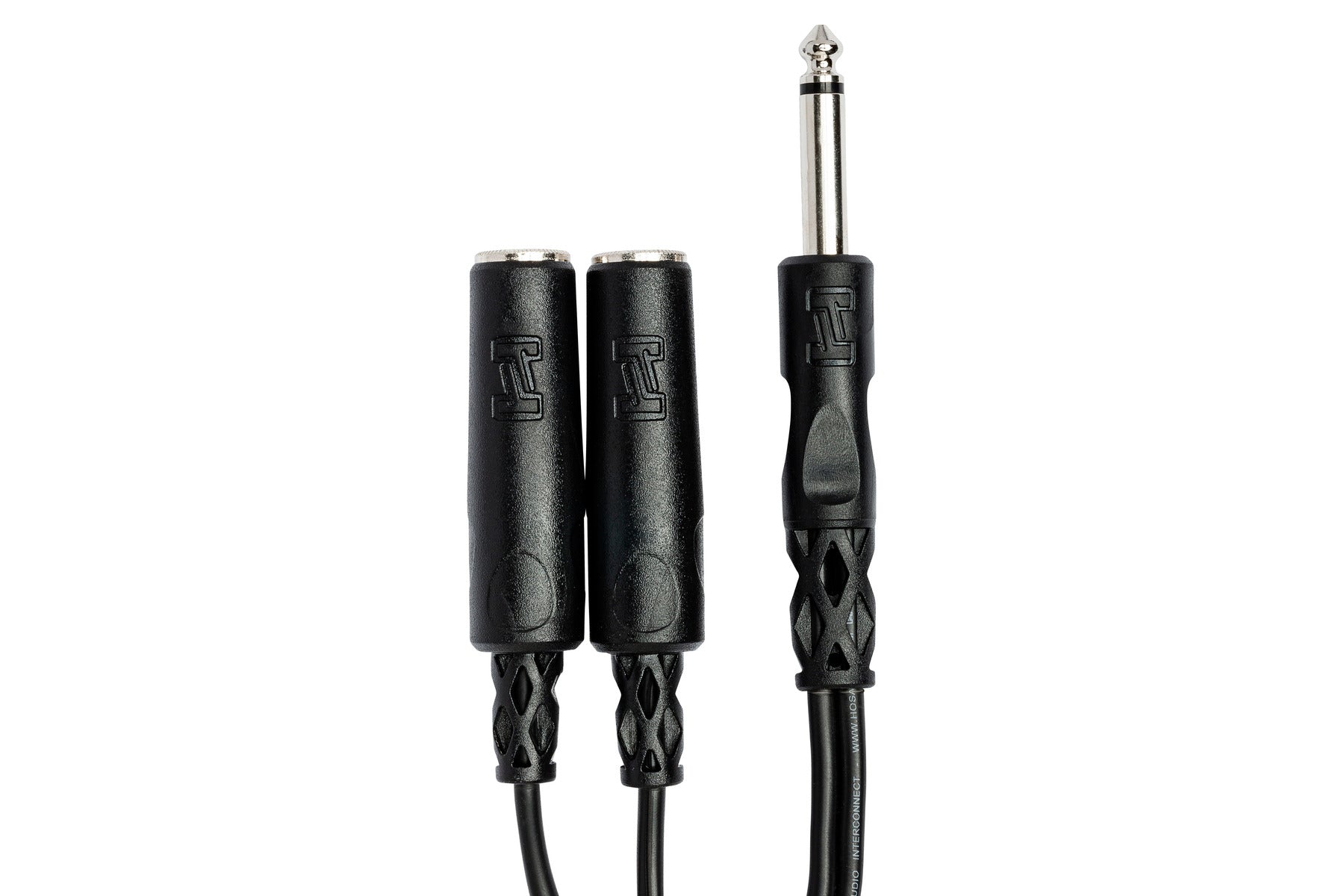 Hosa YPP111 Y Cable, 1/4 In TS To Dual 1/4 In TSF