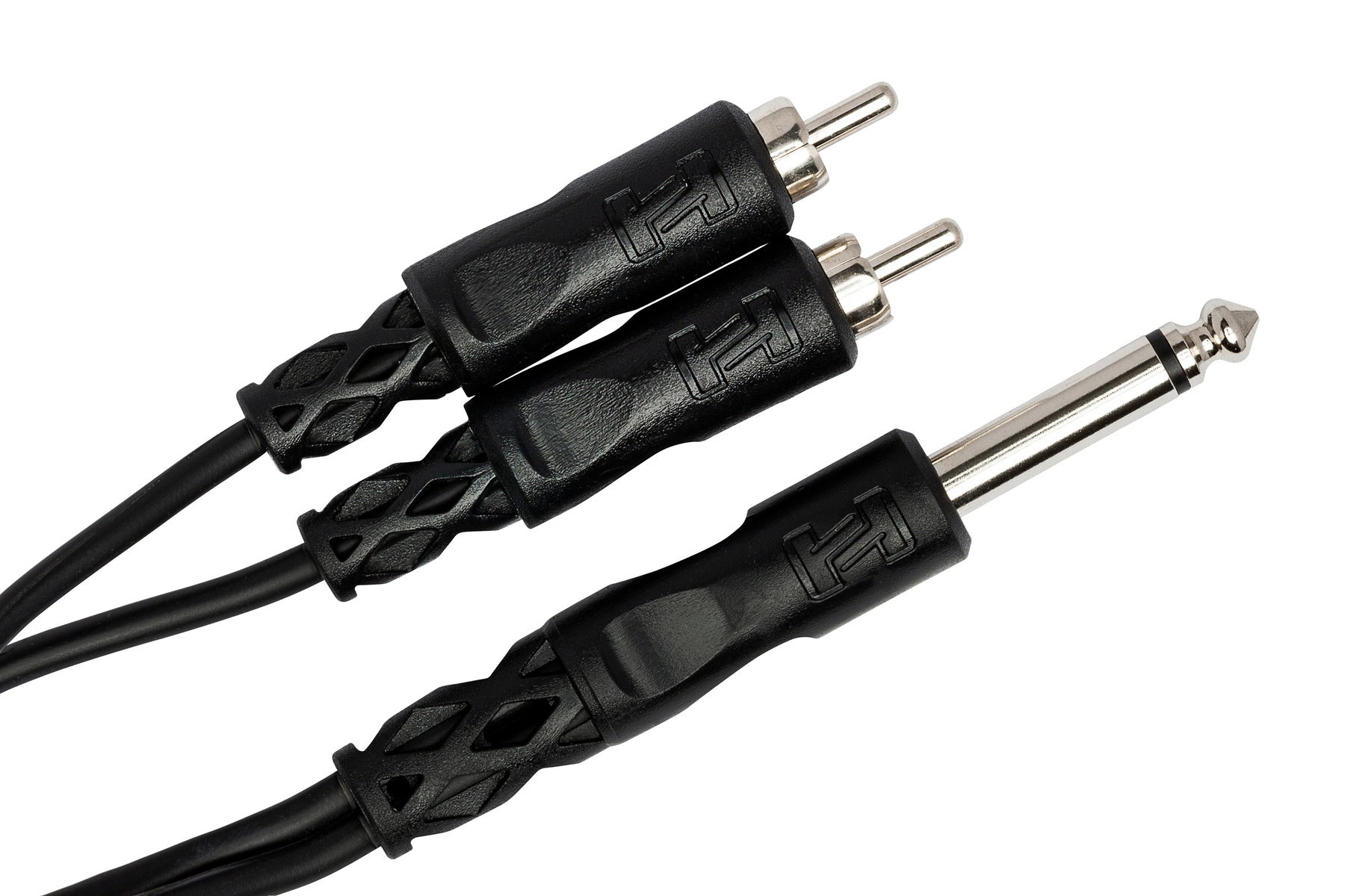 Hosa YPR124 Y Cable, 1/4 In TS To Dual RCA