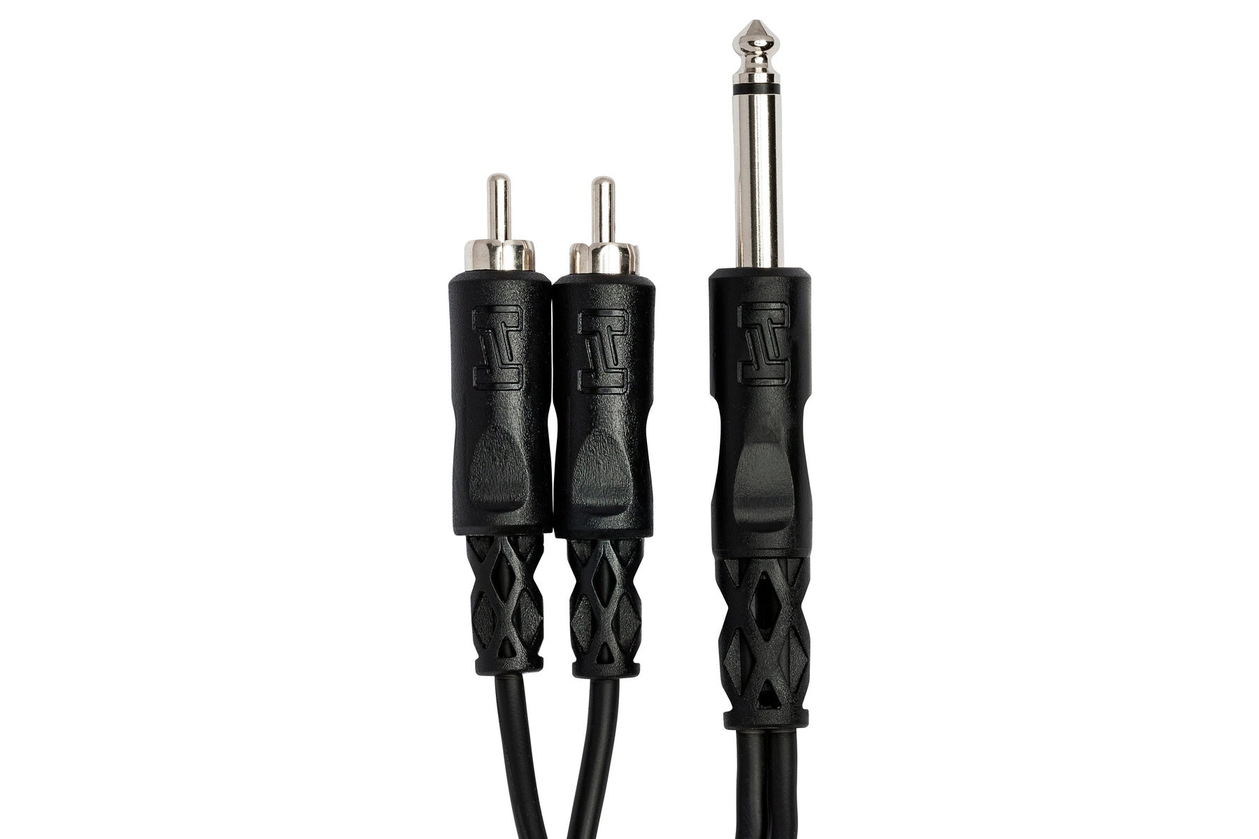 Hosa YPR124 Y Cable, 1/4 In TS To Dual RCA