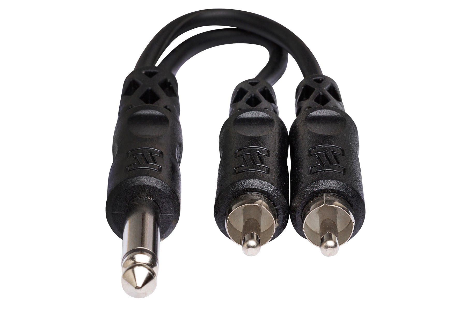 Hosa YPR124 Y Cable, 1/4 In TS To Dual RCA