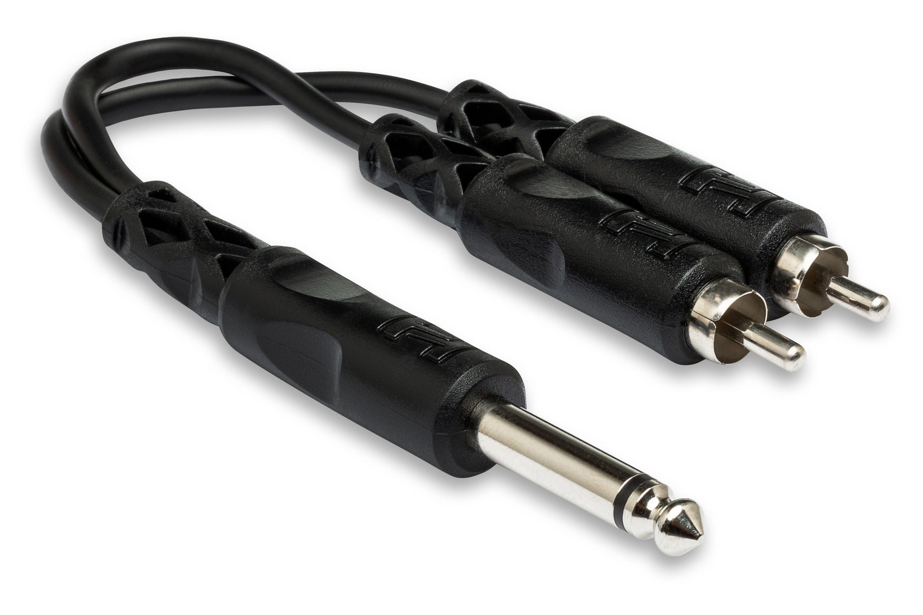 Hosa YPR124 Y Cable, 1/4 In TS To Dual RCA