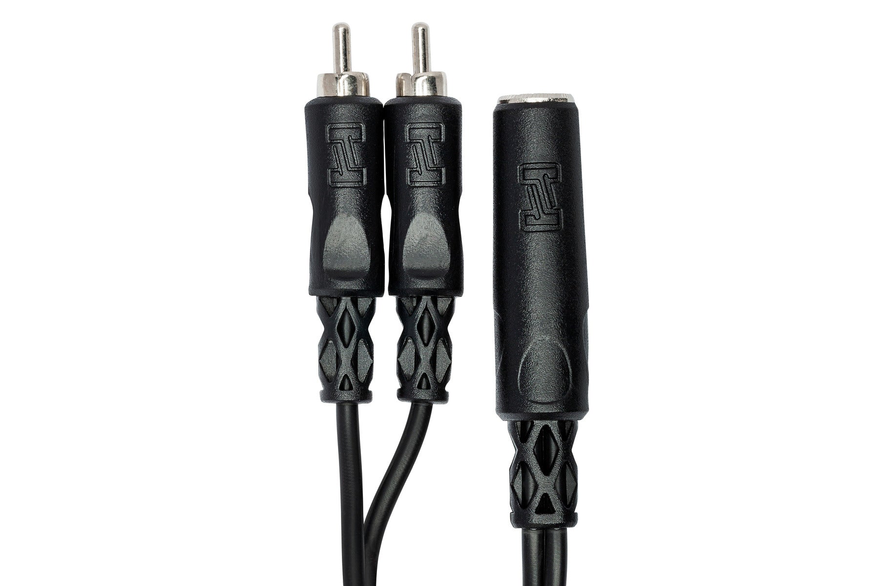 Hosa YPR131 Y Cable, 1/4 In TSF To Dual RCA