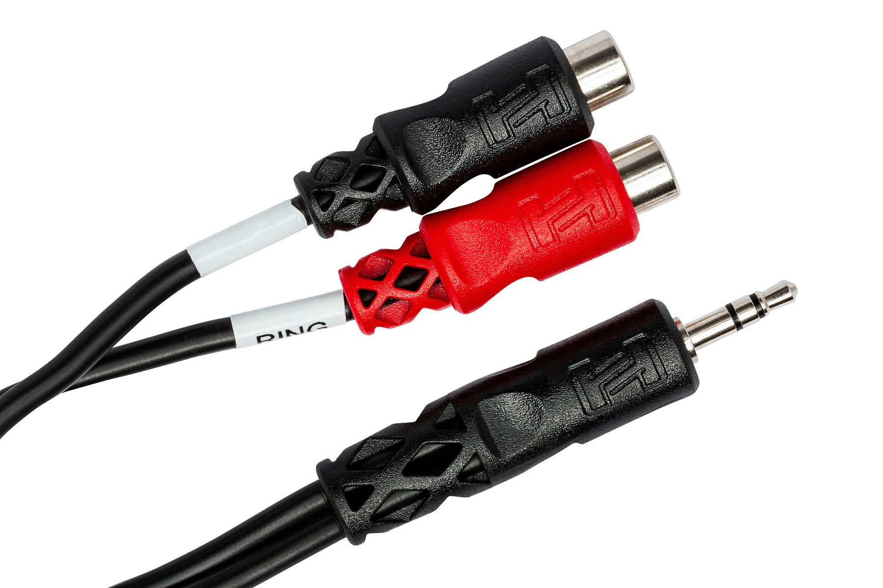 Hosa YRA154 Stereo Breakout, 3.5 Mm TRS To Dual RCA Female