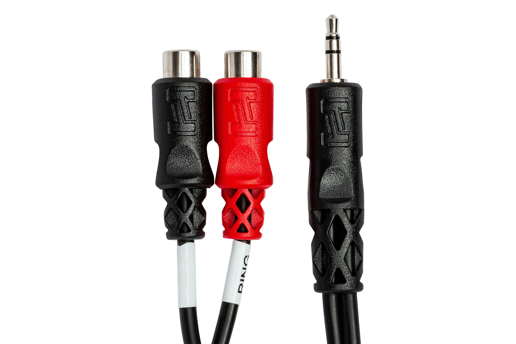 Hosa YRA154 Stereo Breakout, 3.5 Mm TRS To Dual RCA Female