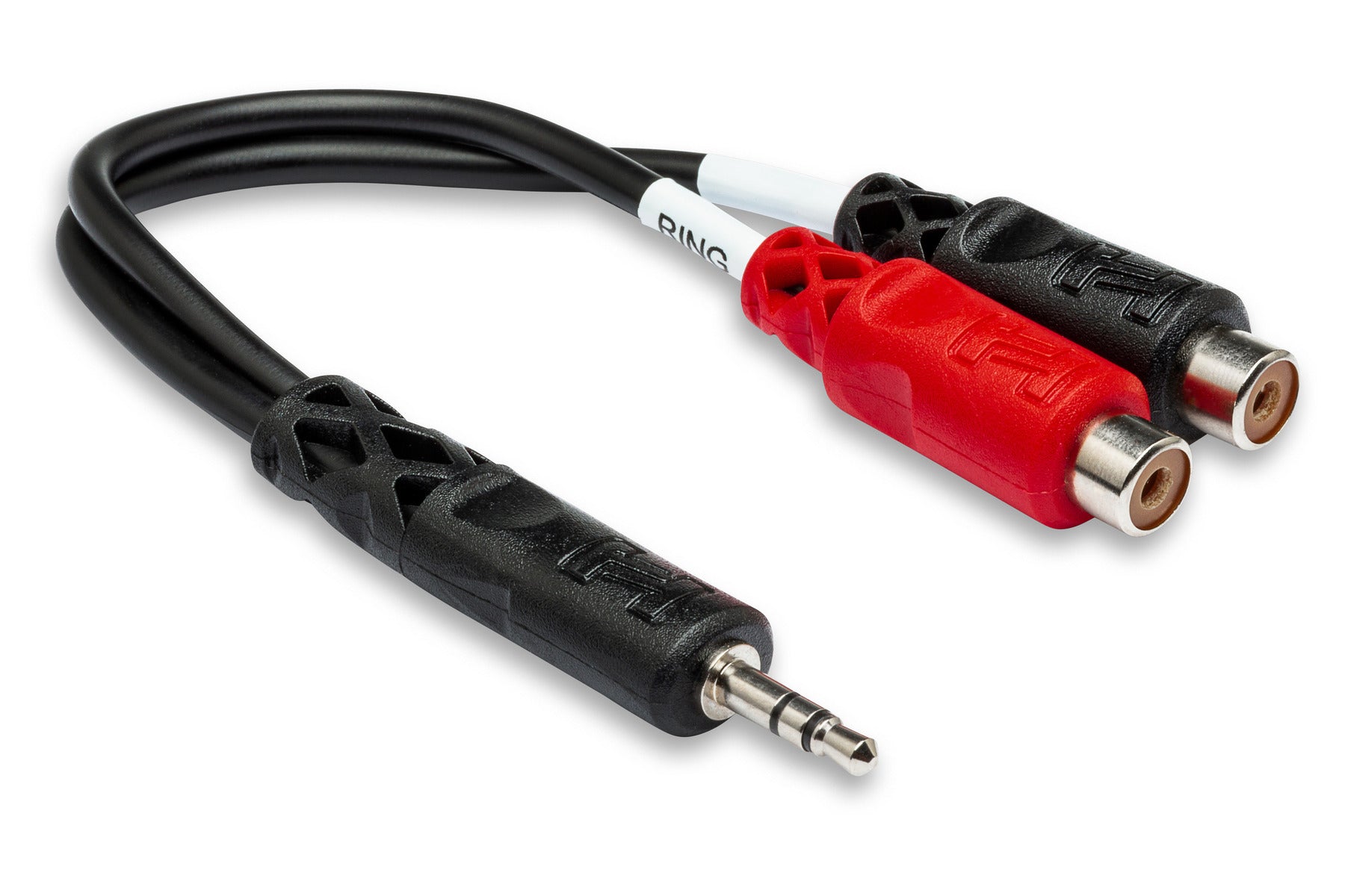 Hosa YRA154 Stereo Breakout, 3.5 Mm TRS To Dual RCA Female