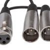Hosa Y-Cable Dual XLR male to XLR female - YXM121