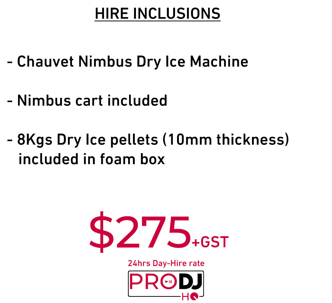 Chauvet Nimbus Dry Ice Machine + 8Kgs Dry Ice pellets