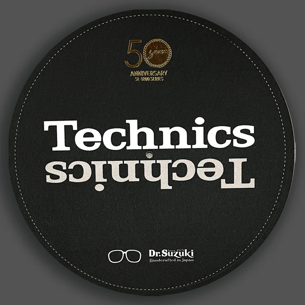 Dr. Suzuki x Technics 12" 50th Limited Edition Slipmats BLACK