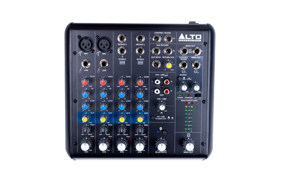 Alto Professional Truemix 600 6-Channel Compact Mixer USB, BT