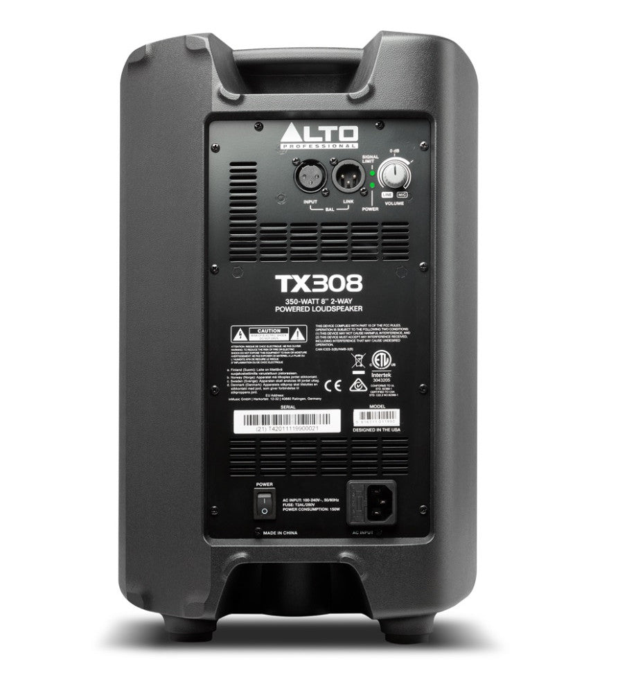 Alto Professional - TX308 Powered 8 Inch PA Speaker 350W