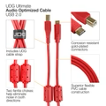 UDG Ultimate Cable USB 2.0 C-B Reb Straight 1.5m