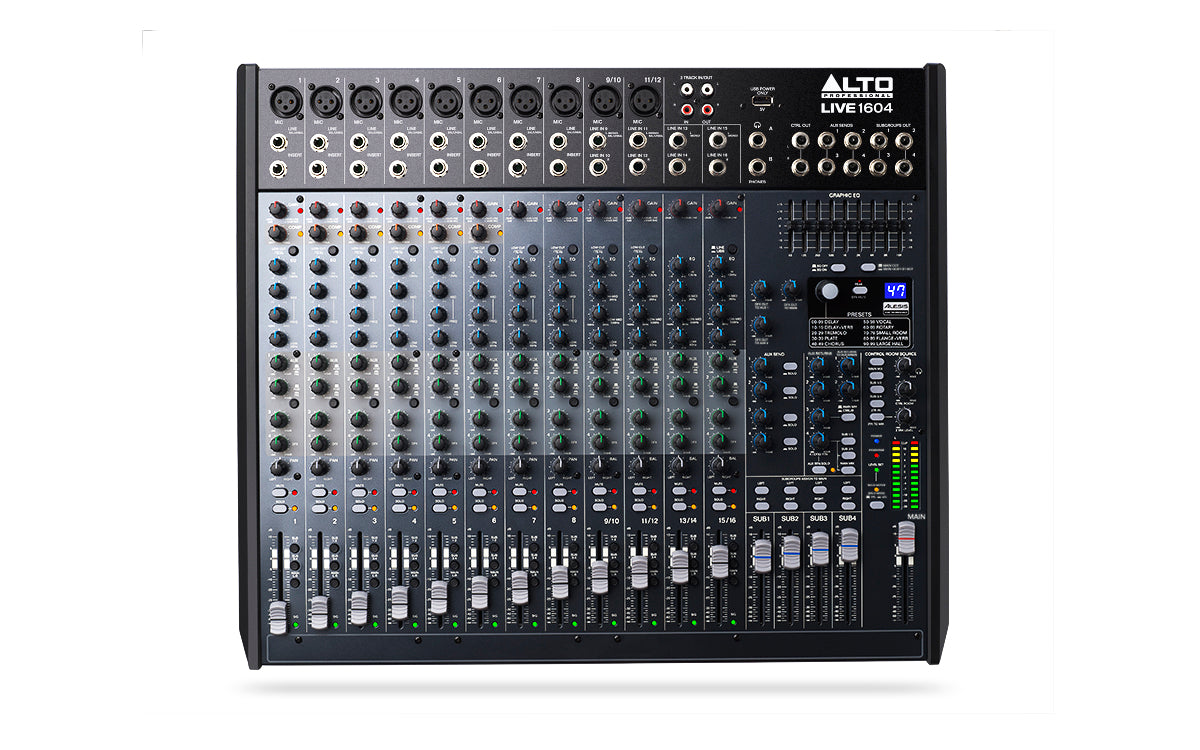 Alto Professional - Live 1604 Professional 16/CH 4-Bus USB Mixer & Effects