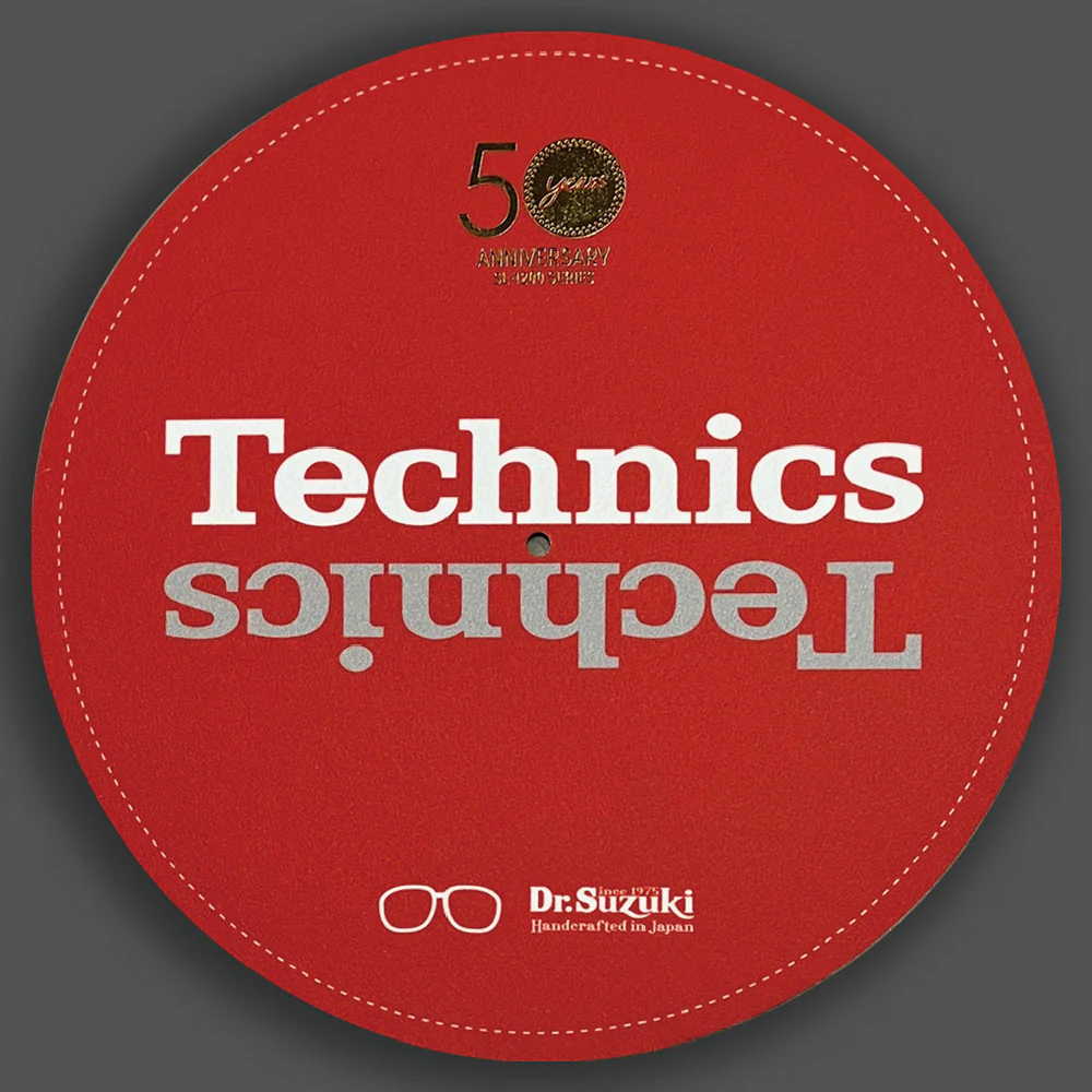 Dr. Suzuki x Technics 12" 50th Limited Edition Slipmats RED