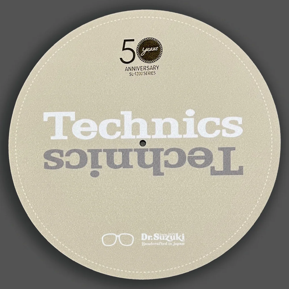 Dr. Suzuki x Technics 12" 50th Limited Edition Slipmats BEIGE