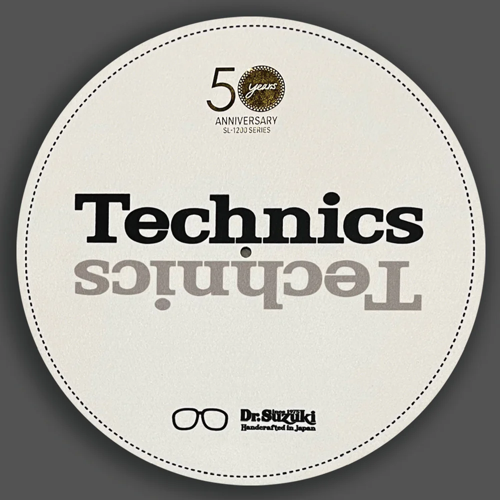 Dr. Suzuki x Technics 12" 50th Limited Edition Slipmats WHITE