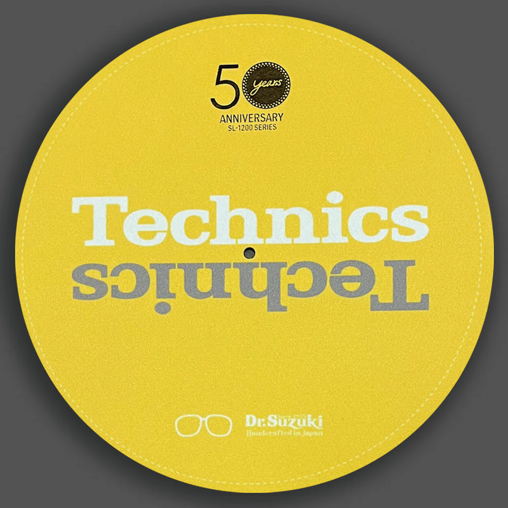 Dr. Suzuki x Technics 12" 50th Limited Edition Slipmats YELLOW