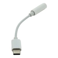 USB-C to 3.5mm Headphone Jack TRRS Adapter - White