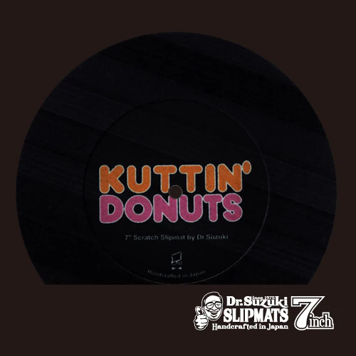 Dr Suzuki Kuttin Donuts 7" Scratch Slipmat - Black