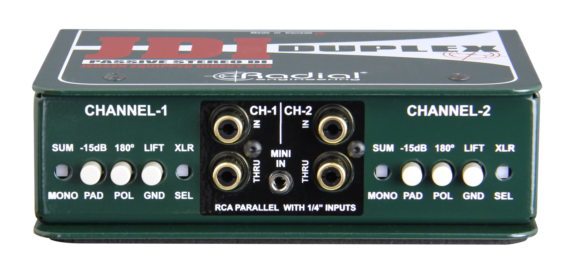 Radial JDI Duplex Passive Full-Featured Stereo Direct Box