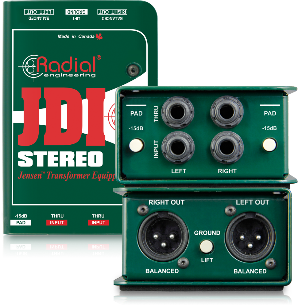 Radial JDI Stereo Premium Stereo Passive DI