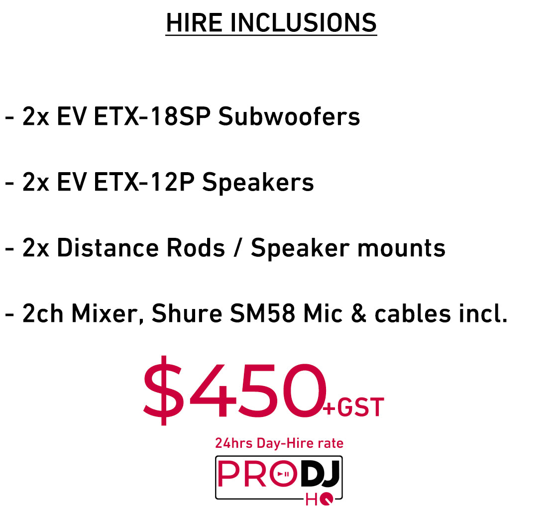 Large Speaker/PA hire