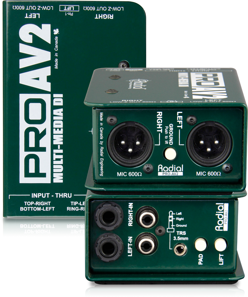 Radial ProAV2 Passive Stereo Multimedia DI