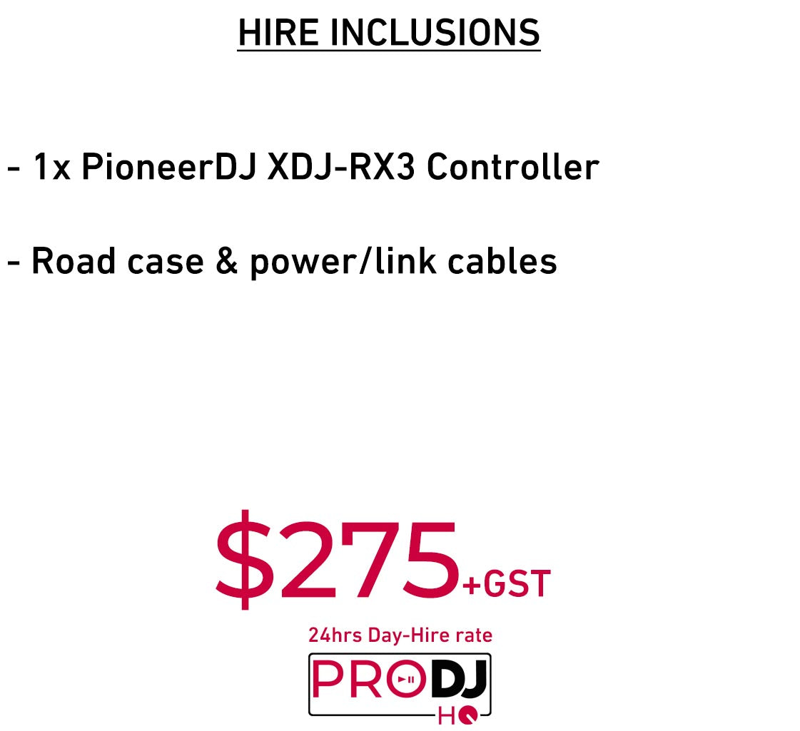 Pioneer DJ XDJ-RX3 Controller Hire