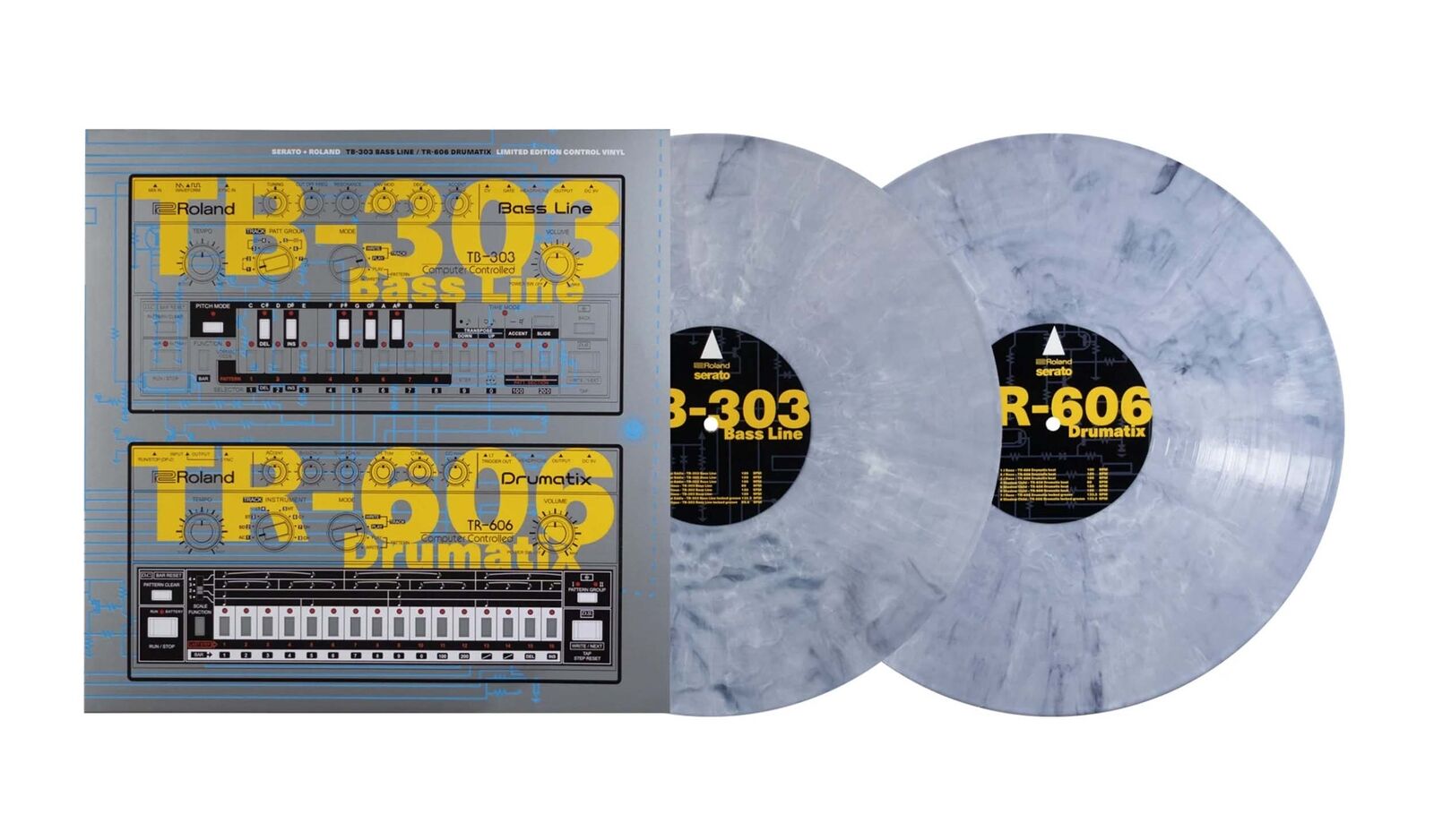 Serato 12" TB-303 / TR-606 Limited Edition Control Vinyl (Pair) Drumatix Control Vinyl