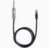 Shure WA302 Body pack Instrument Cable 1/4" jack to a 4-pin mini TA4F