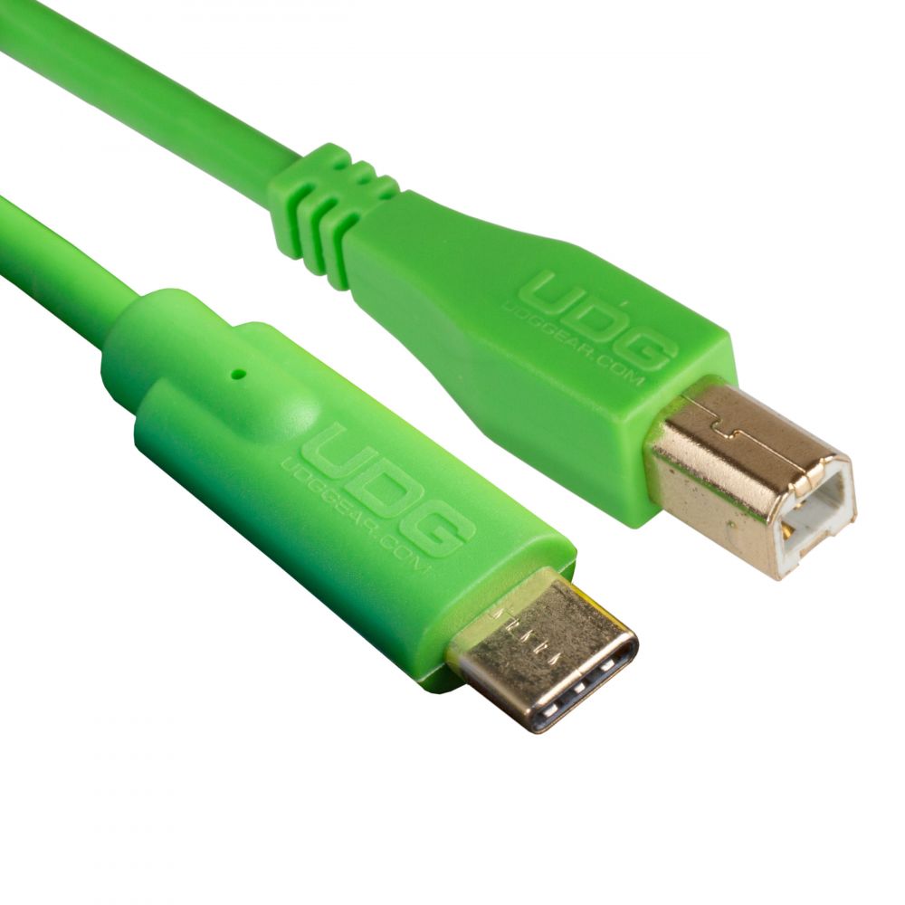 UDG Ultimate Cable USB 2.0 C-B Green Straight 1.5m