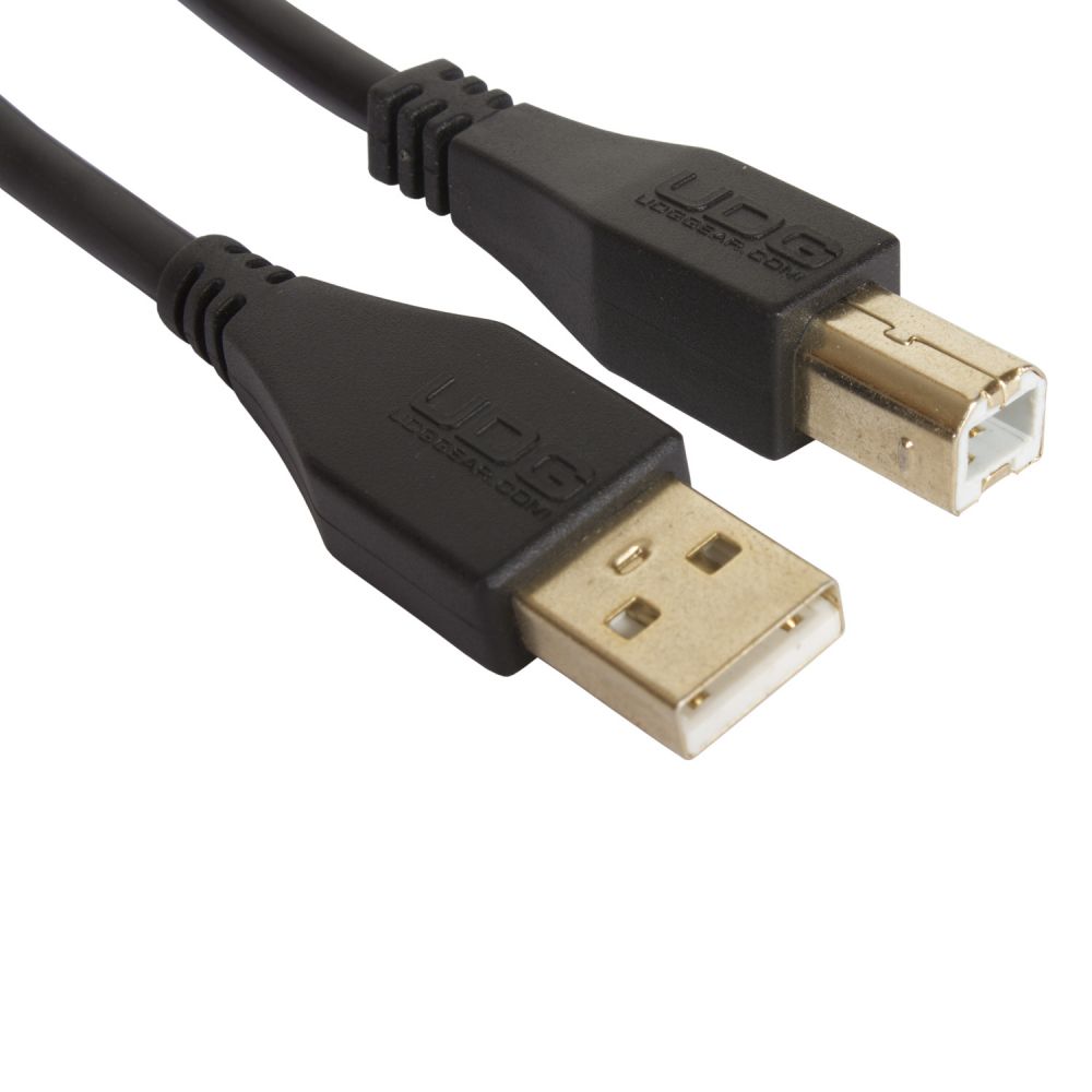 UDG Ultimate USB2 Cable A-B Black Straight 2m